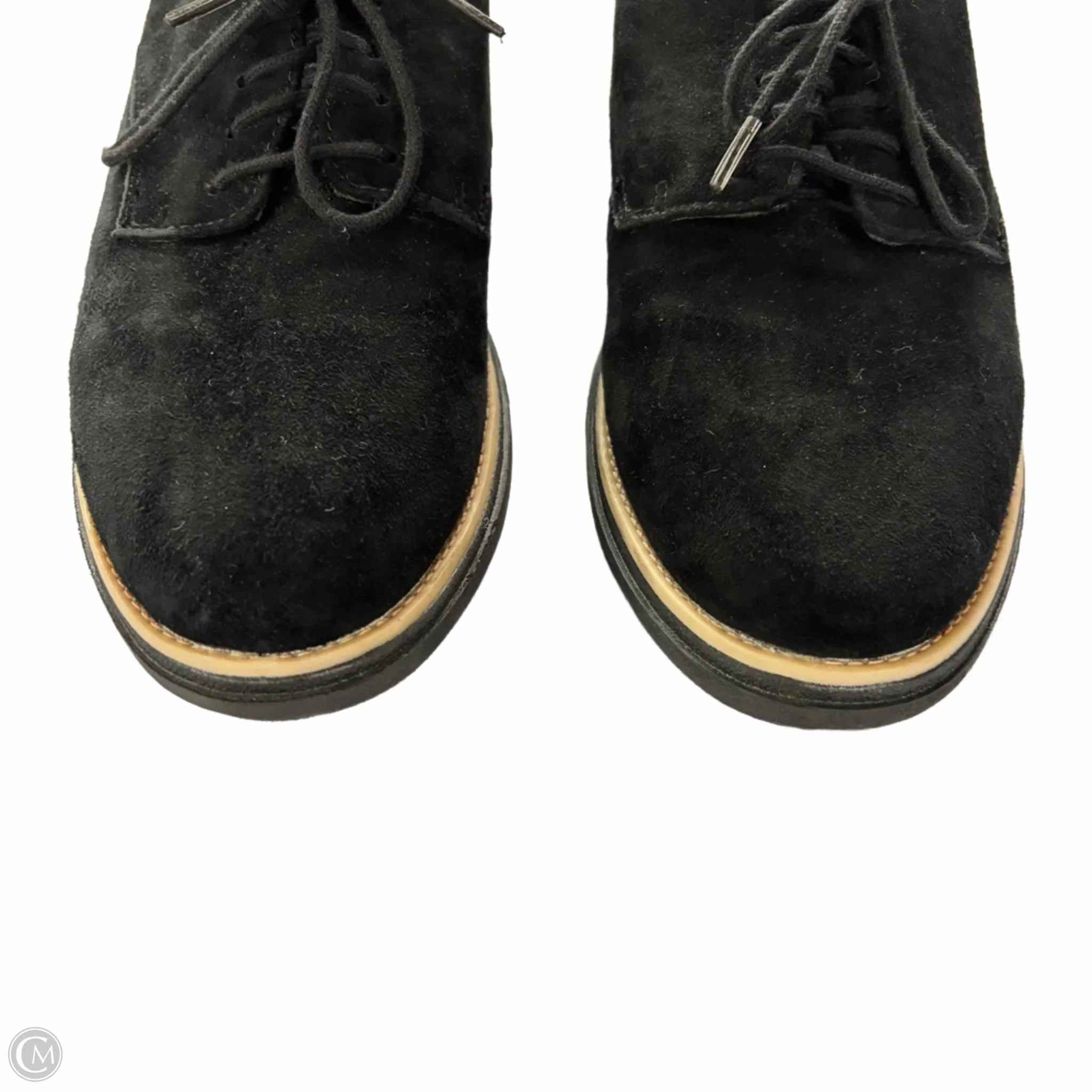 Shoes Flats By Clarks In Black, Size: 8.5 Leather Footwear