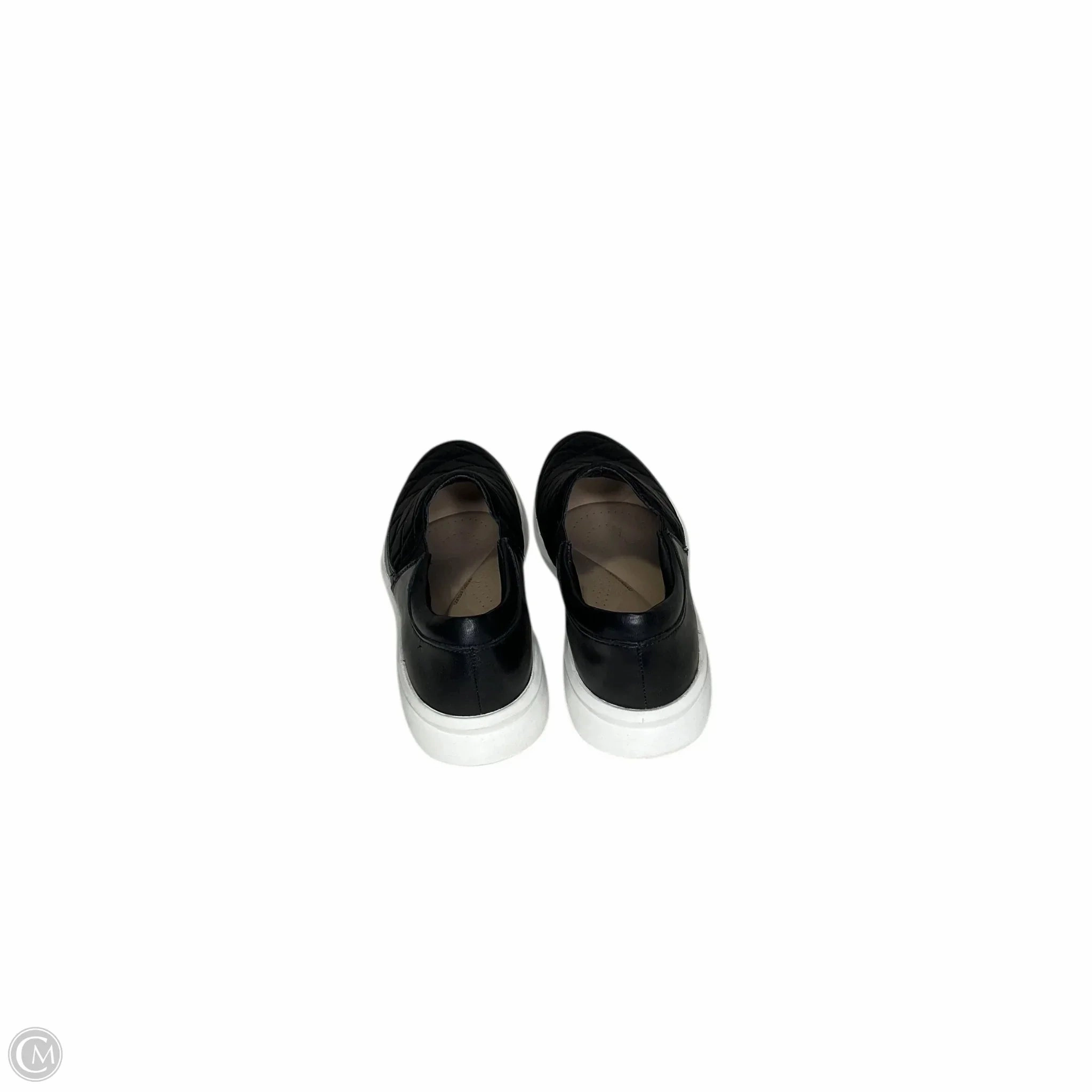 Shoes Flats By Clarks In Black, Size: 8.5 Leather Footwear