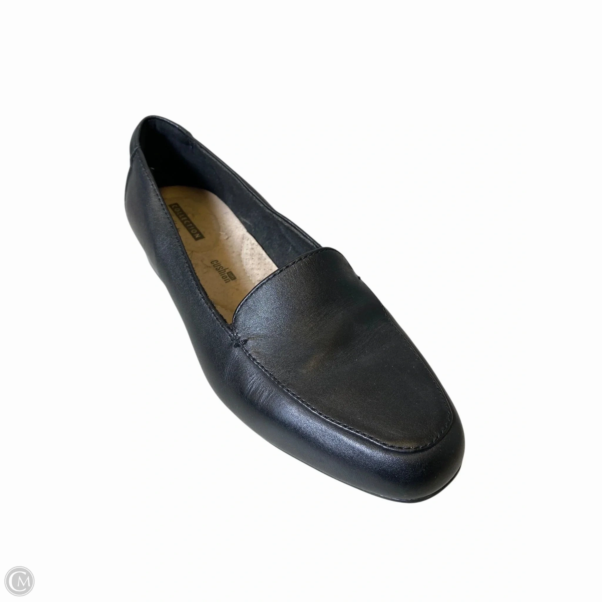 Shoes Flats By Clarks In Black, Size: 8 Leather Footwear