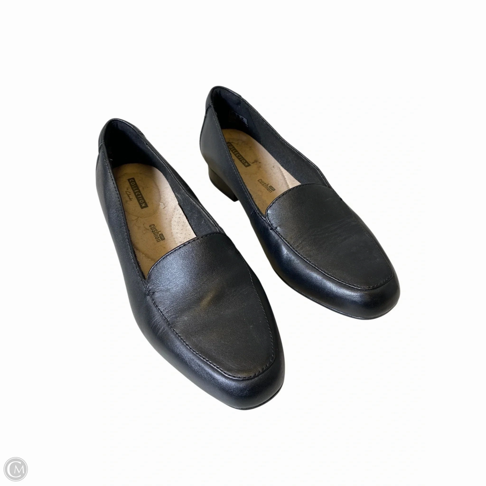 Shoes Flats By Clarks In Black, Size: 8 Leather Footwear