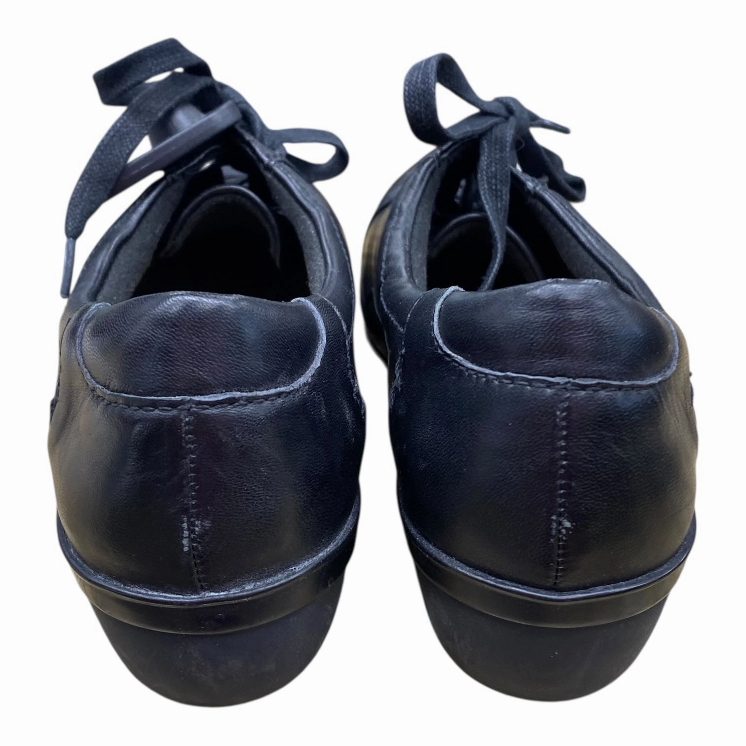 Shoes Flats By Clarks In Black, Size:9.5 Leather Footwear