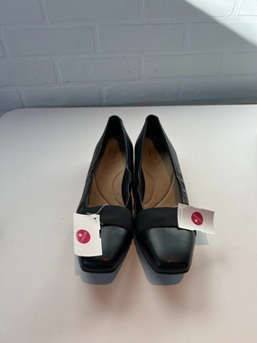 Shoes Flats By Clarks In Black, Size: 9.5 Clarks leather shoes for daily wear