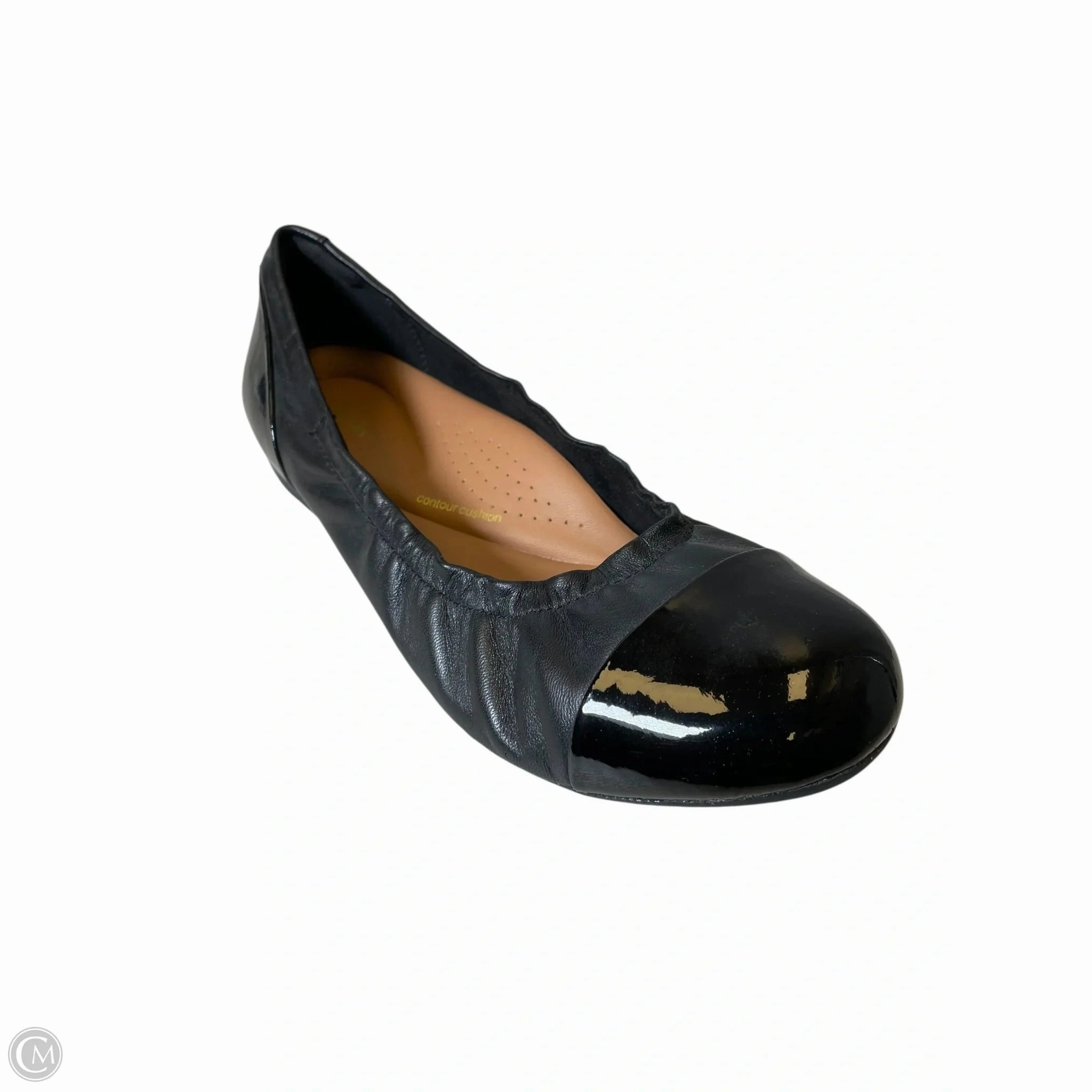 Shoes Flats By Clarks In Black, Size: 9 Leather Footwear