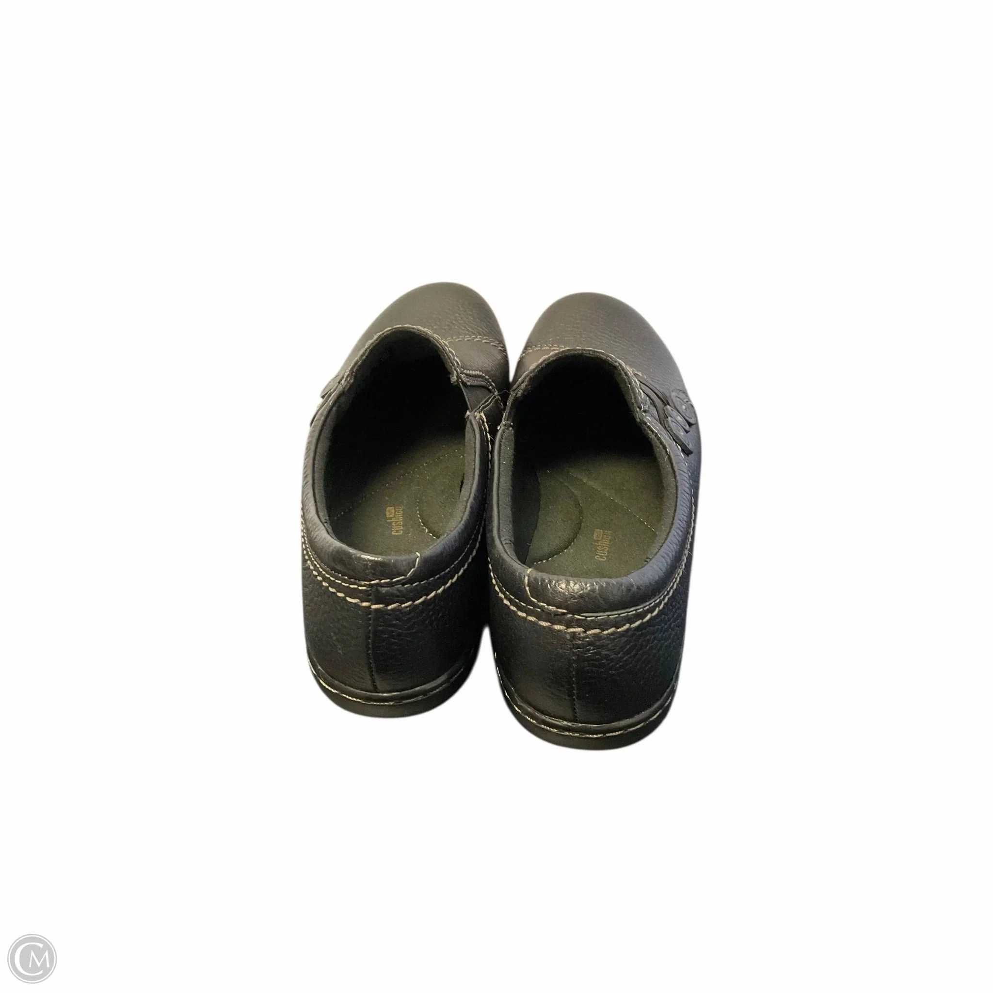 Shoes Flats By Clarks In Black, Size: 9 Leather Footwear