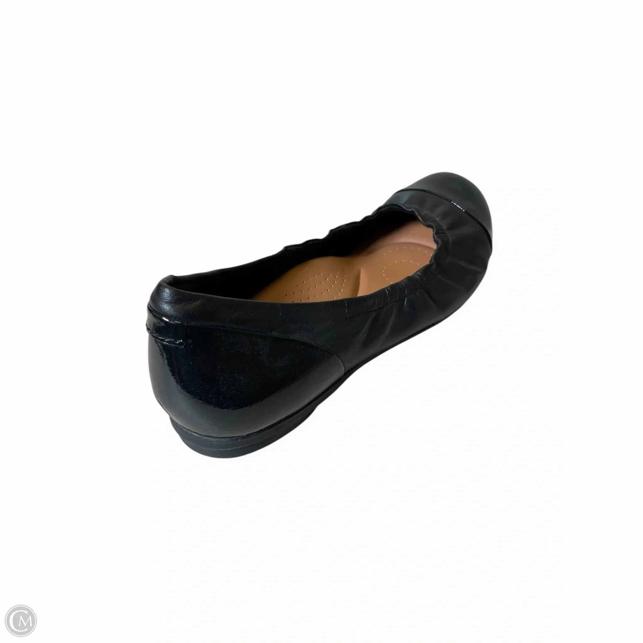 Shoes Flats By Clarks In Black, Size: 9 Leather Footwear