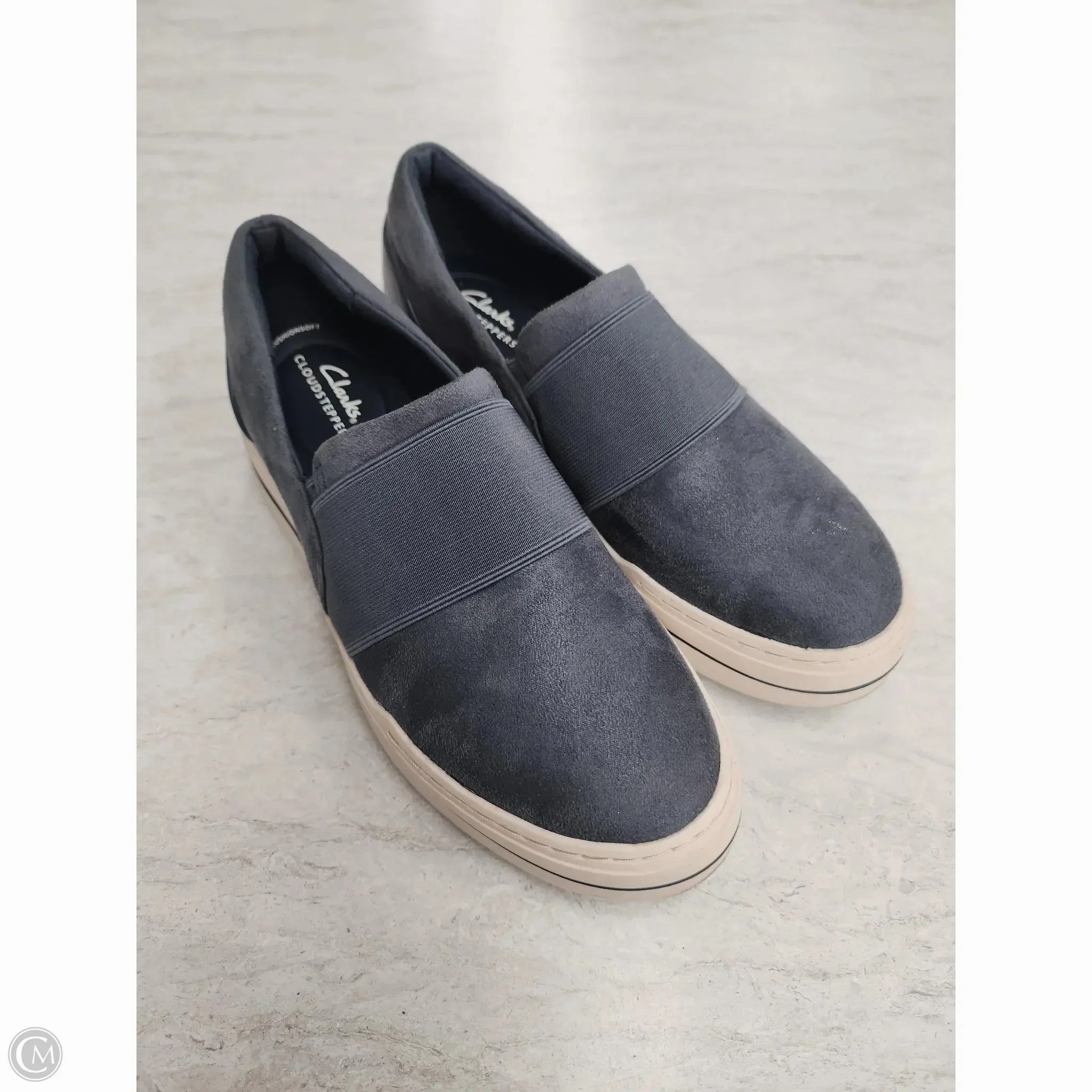 Shoes Flats By Clarks In Blue, Size: 8 Clarks leather shoes for daily wear