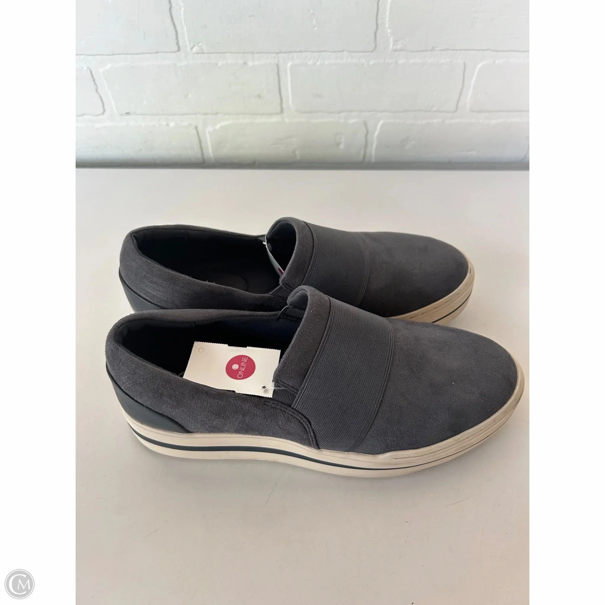 Shoes Flats By Clarks In Blue, Size: 9.5 Leather Footwear
