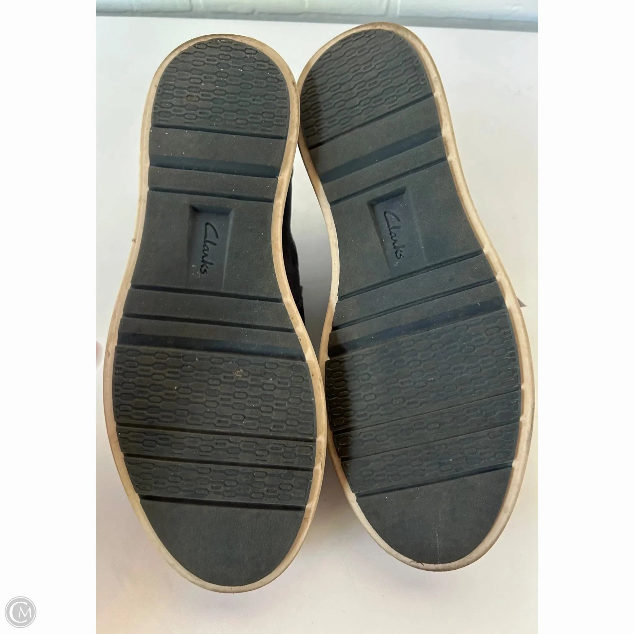 Shoes Flats By Clarks In Blue, Size: 9.5 Leather Footwear