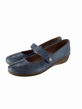 Shoes Flats By Clarks In Blue, Size: 9 Clarks leather shoes for daily wear