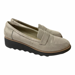 Shoes Flats By Clarks In Brown, Size:12 Clarks leather shoes for daily wear