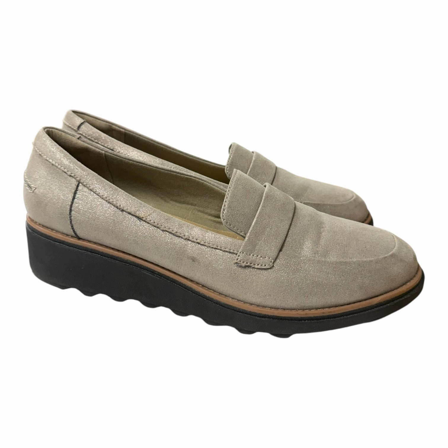 Shoes Flats By Clarks In Brown, Size:12 Clarks leather shoes for daily wear