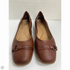 Shoes Flats By Clarks In Brown, Size: 7.5 Clarks leather shoes for daily wear