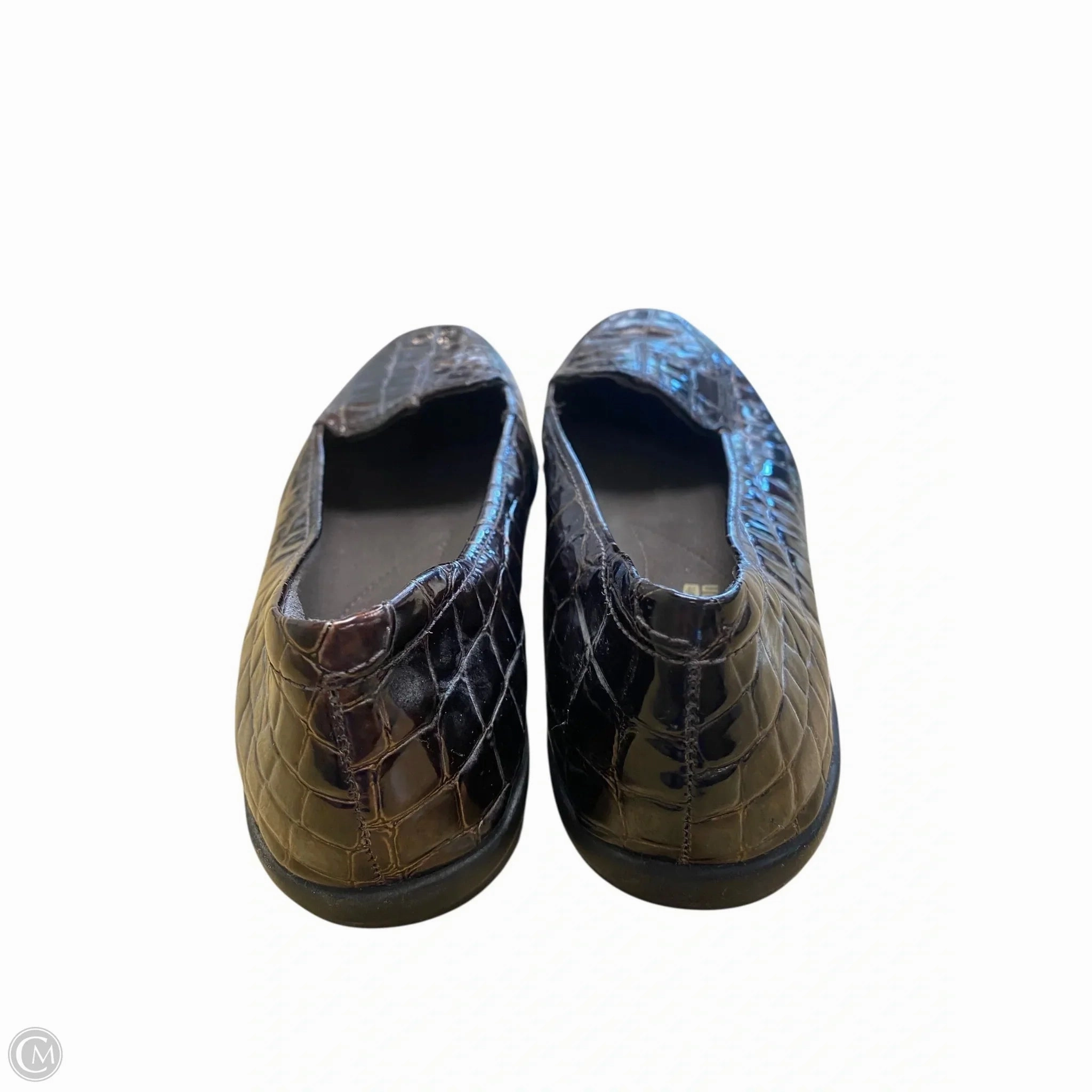 Shoes Flats By Clarks In Brown, Size: 8.5 Leather Footwear