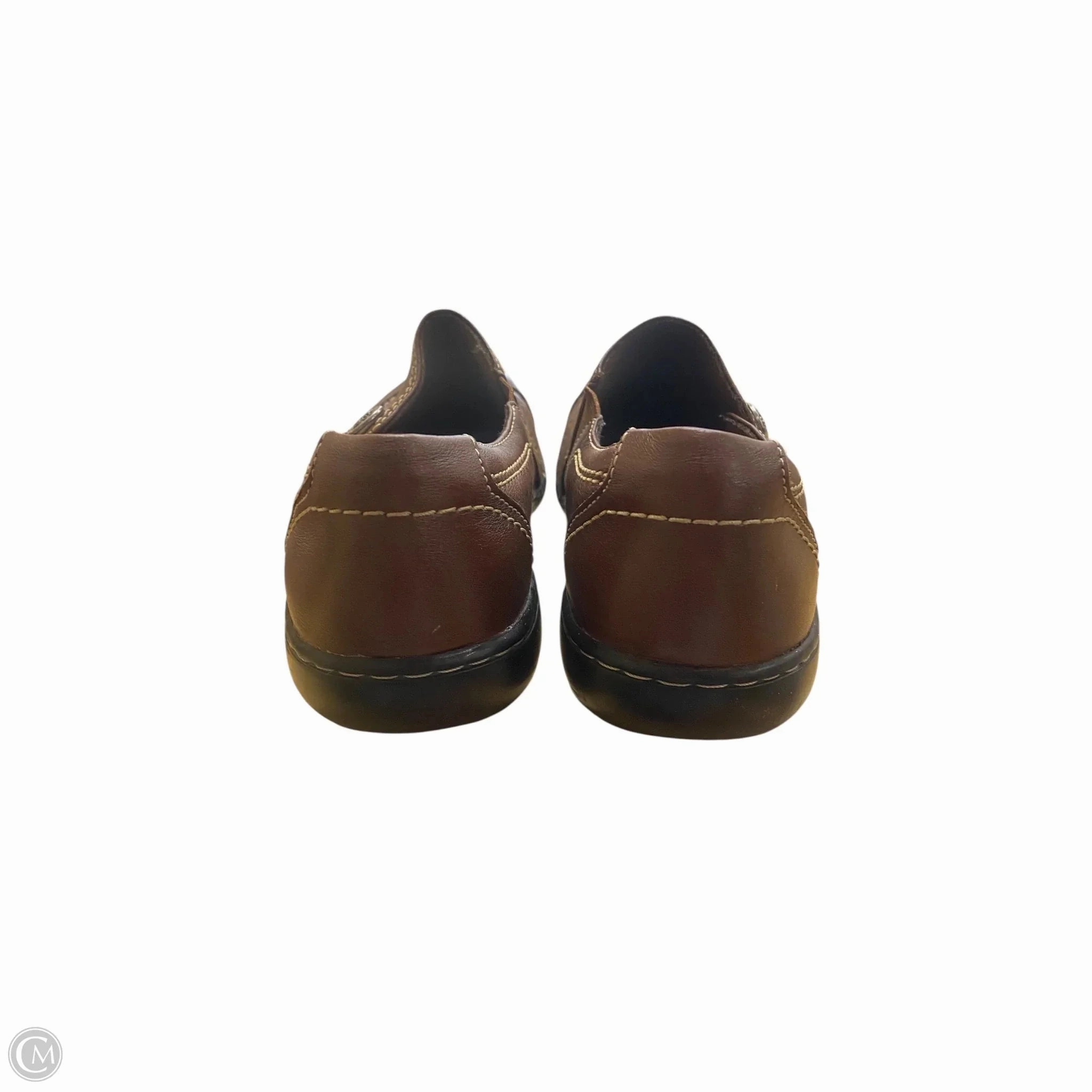 Shoes Flats By Clarks In Brown, Size: 8.5 Leather Footwear