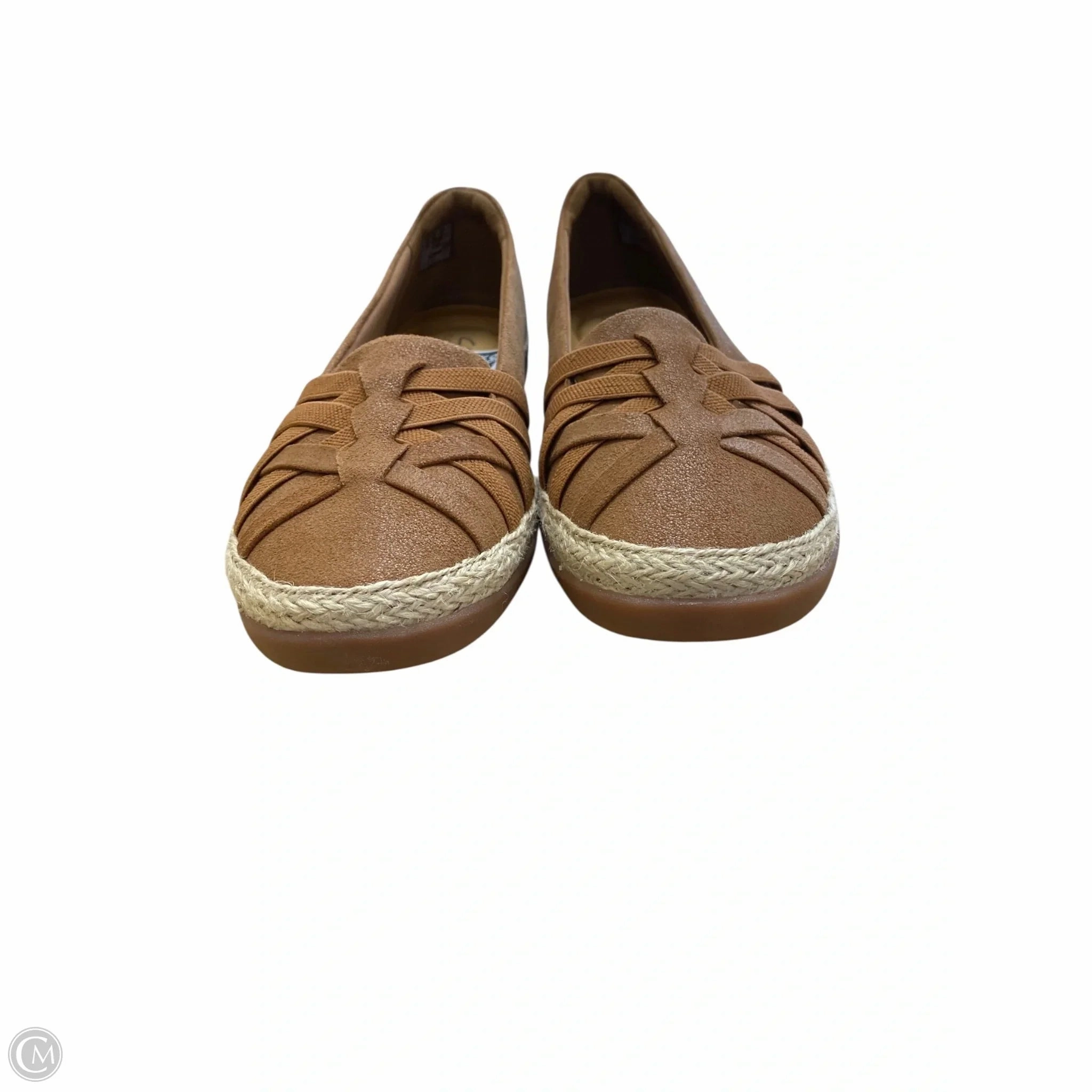 Shoes Flats By Clarks In Brown, Size: 8.5 Leather Footwear