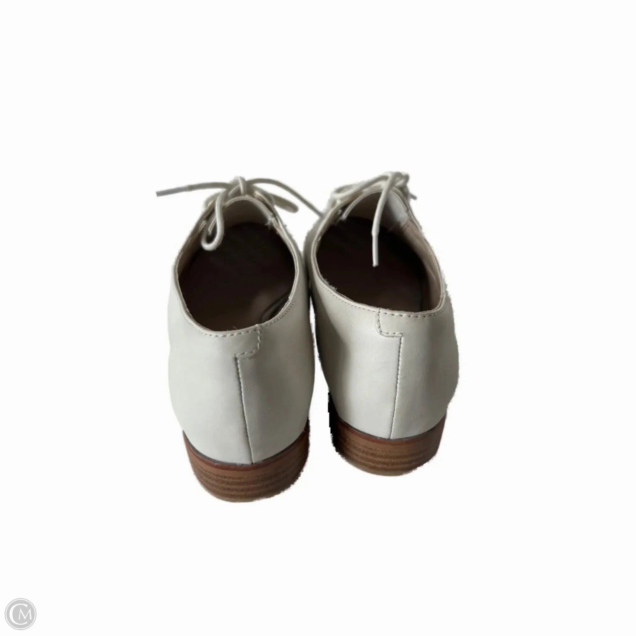 Shoes Flats By Clarks In Cream, Size: 9 Leather Footwear