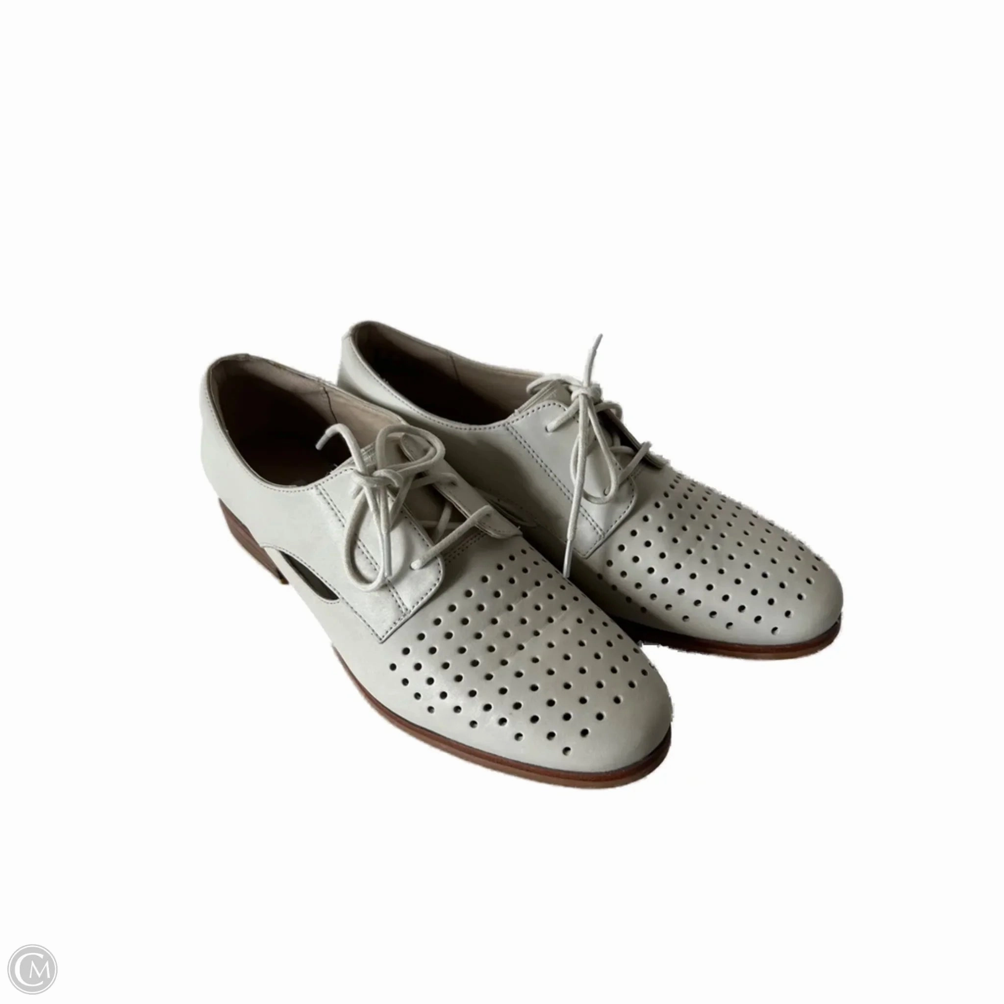 Shoes Flats By Clarks In Cream, Size: 9 Clarks leather shoes for daily wear