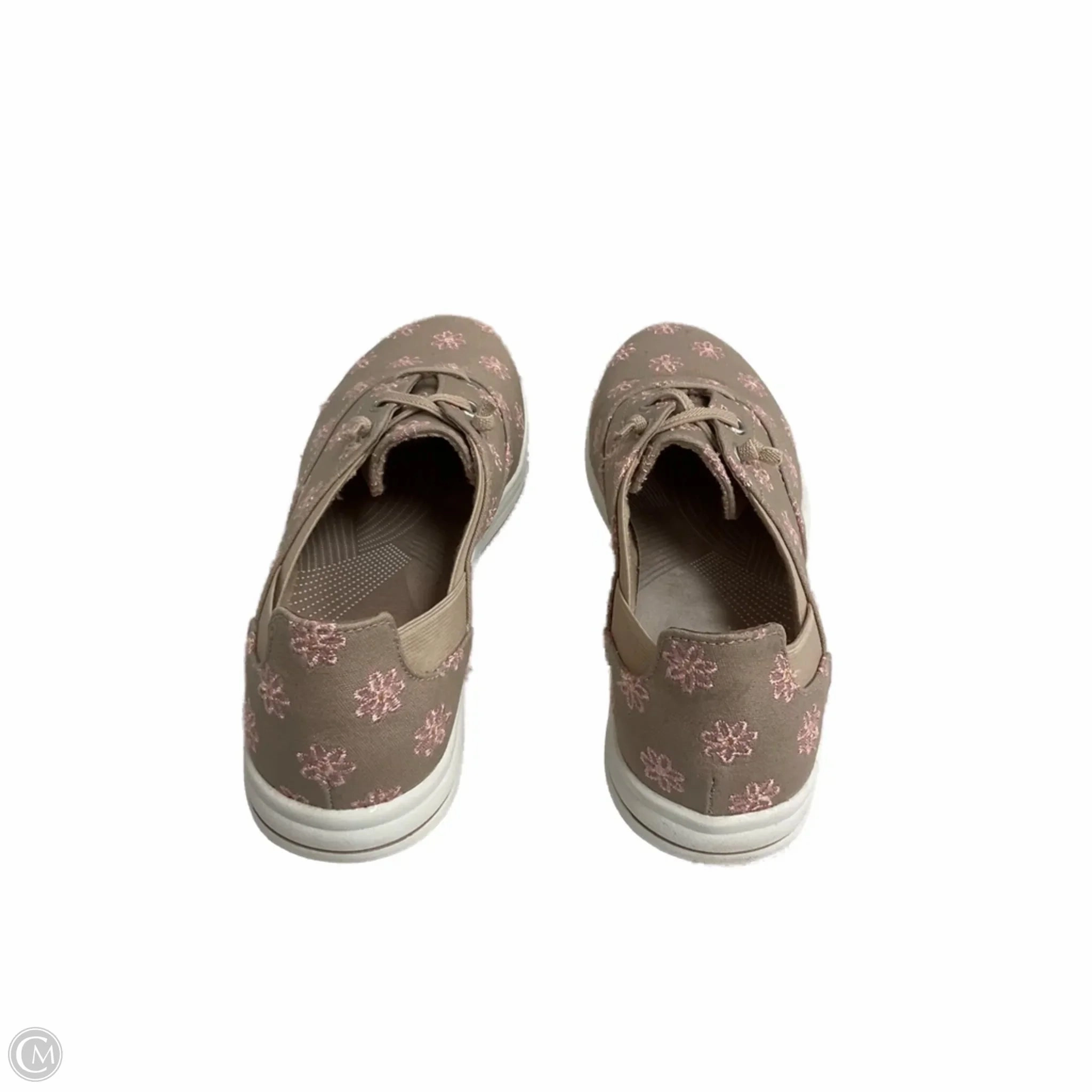 Shoes Flats By Clarks In Floral Print, Size: 7 Leather Footwear
