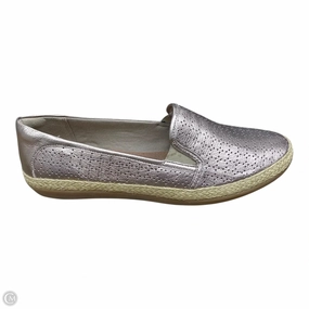 Shoes Flats By Clarks In Gold, Size: 9.5 Clarks leather shoes for daily wear