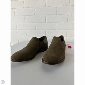 Shoes Flats By Clarks In Green, Size: 8.5 Clarks leather shoes for daily wear