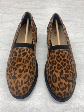 Shoes Flats By Clarks In Leopard Print, Size: 5.5 Clarks leather shoes for daily wear