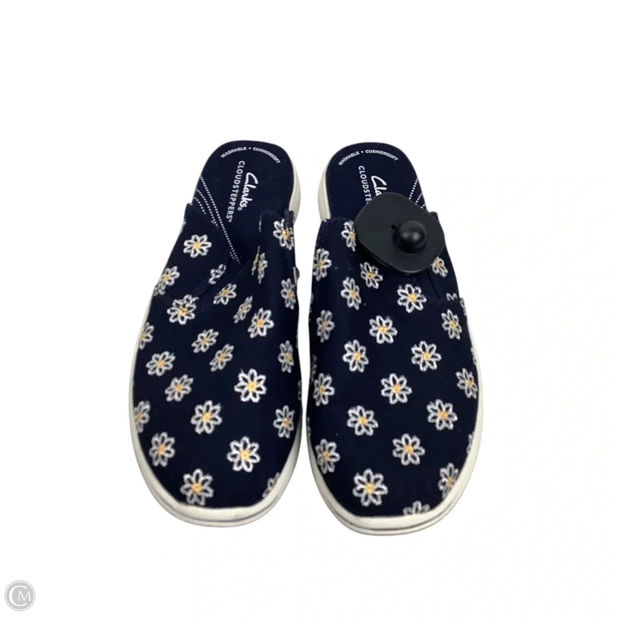 Shoes Flats By Clarks In Navy, Size: 8.5 Clarks leather shoes for daily wear