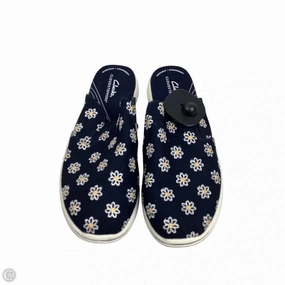 Shoes Flats By Clarks In Navy, Size: 8.5 Clarks leather shoes for daily wear