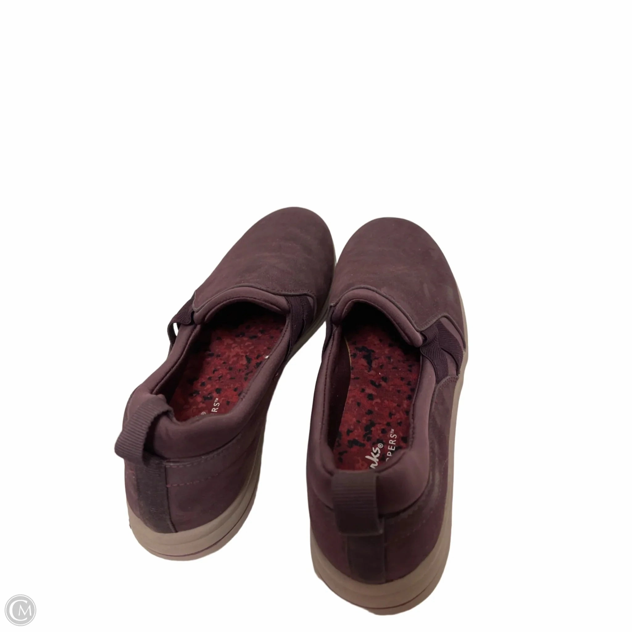Shoes Flats By Clarks In Red, Size: 7 Leather Footwear