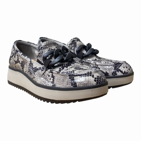 Shoes Flats By Clarks In Snakeskin Print, Size:8 Clarks leather shoes for daily wear