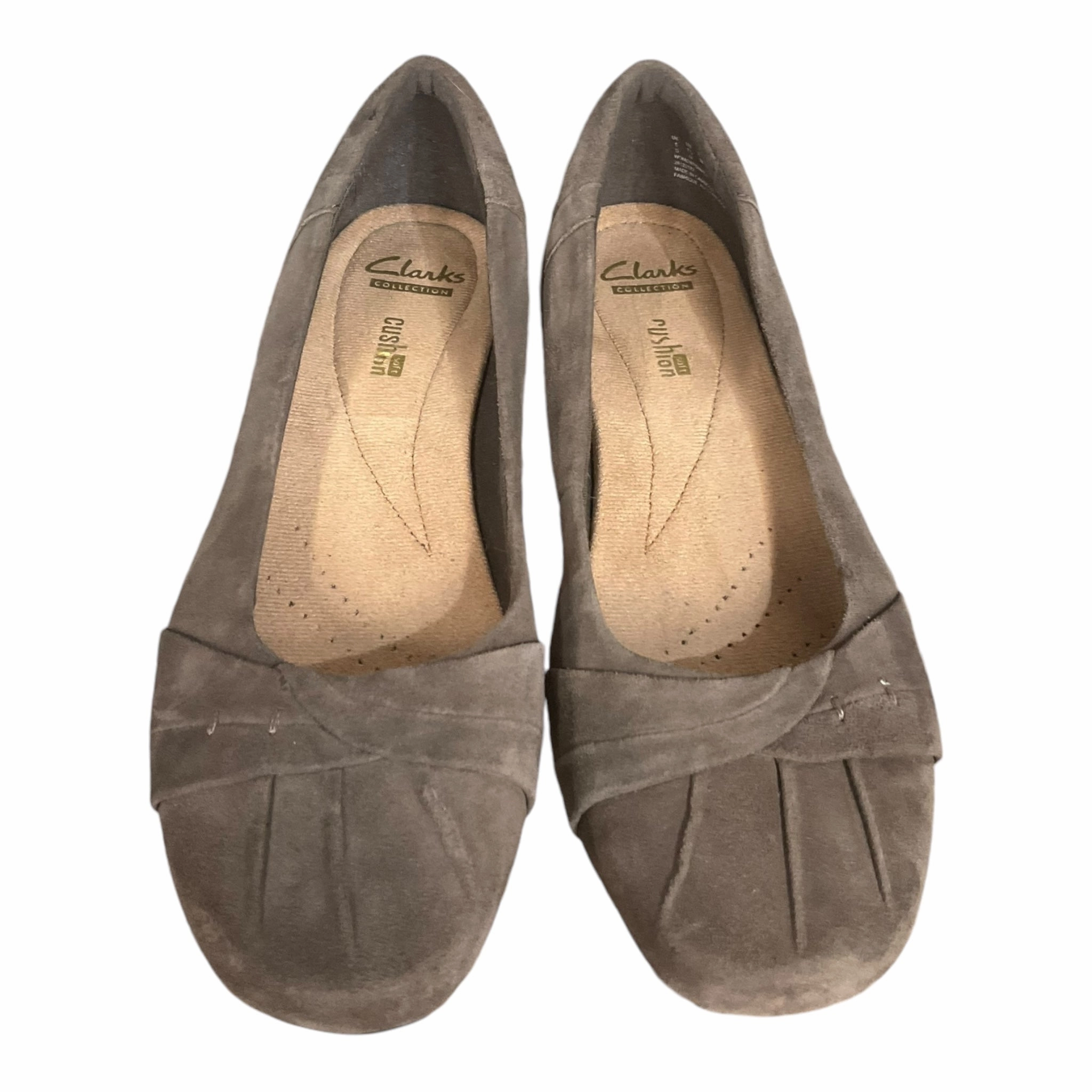 Shoes Flats By Clarks In Tan, Size: 7.5 Clarks leather shoes for daily wear