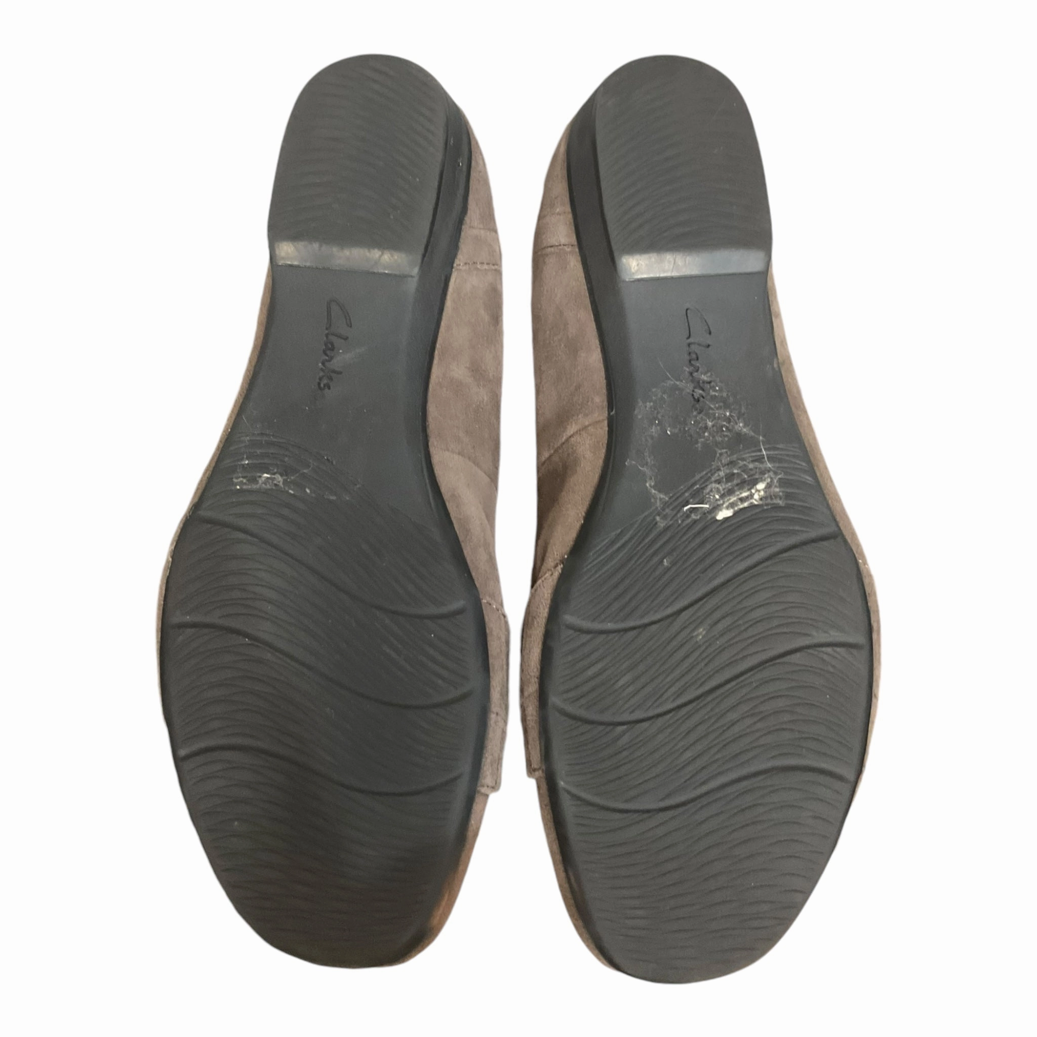 Shoes Flats By Clarks In Tan, Size: 7.5 Leather Footwear