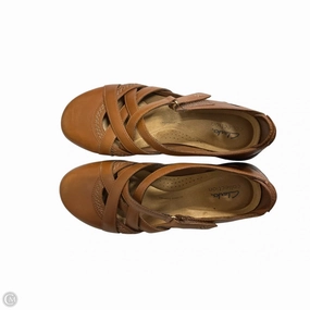 Shoes Flats By Clarks In Tan, Size: 9.5 Clarks leather shoes for daily wear