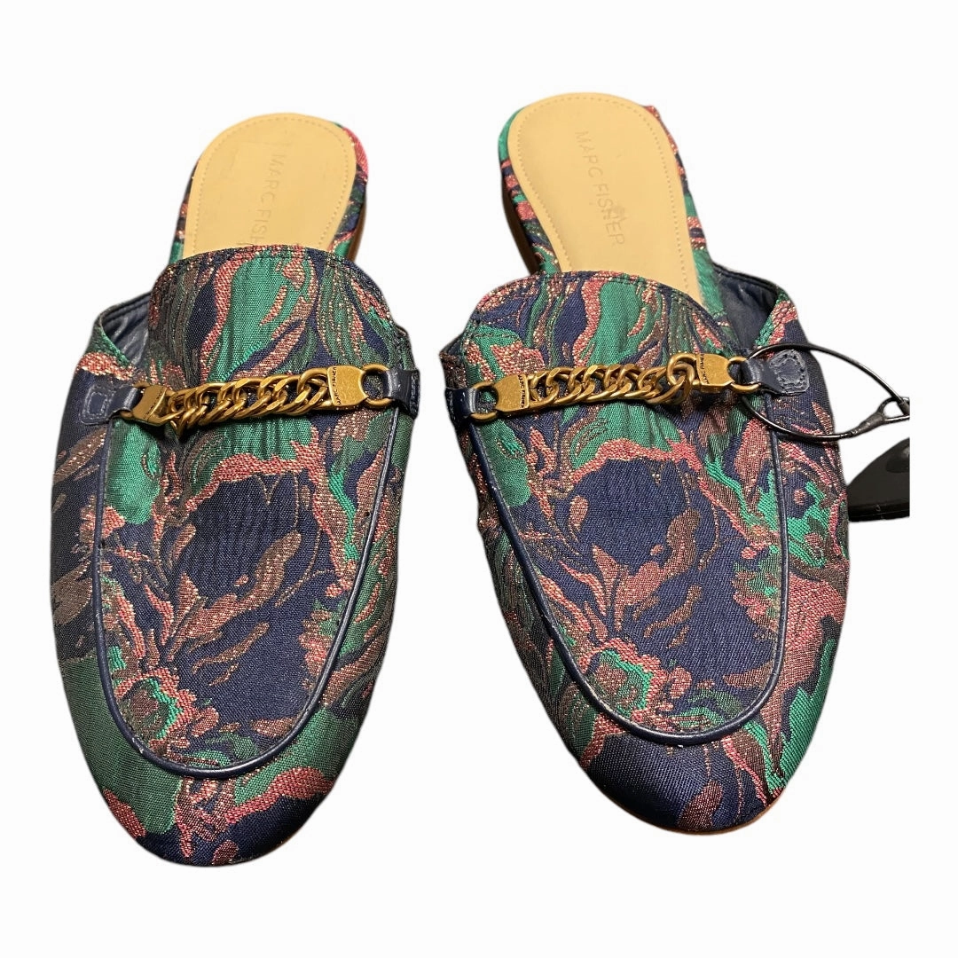 Shoes Flats By Marc Fisher In Multi-colored, Size: 7.5 Marc Fisher fashion shoes with block heels