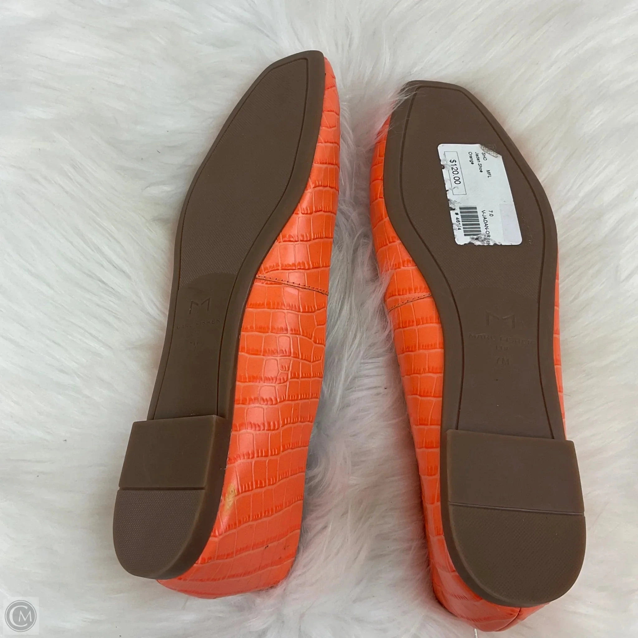 Shoes Flats By Marc Fisher In Orange, Size: 7 Fashion Heels