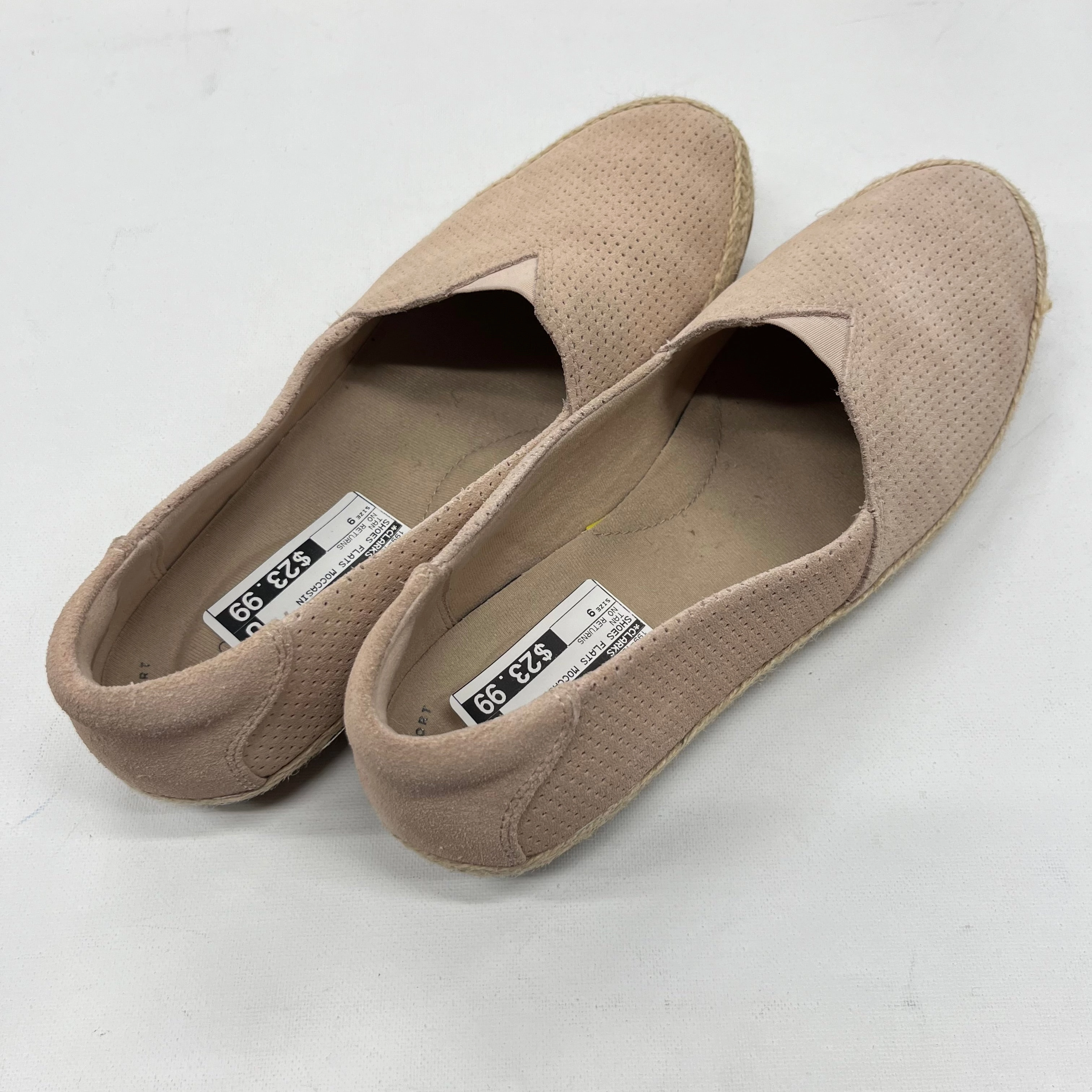 Shoes Flats Moccasin By Clarks  Size: 9 Leather Footwear