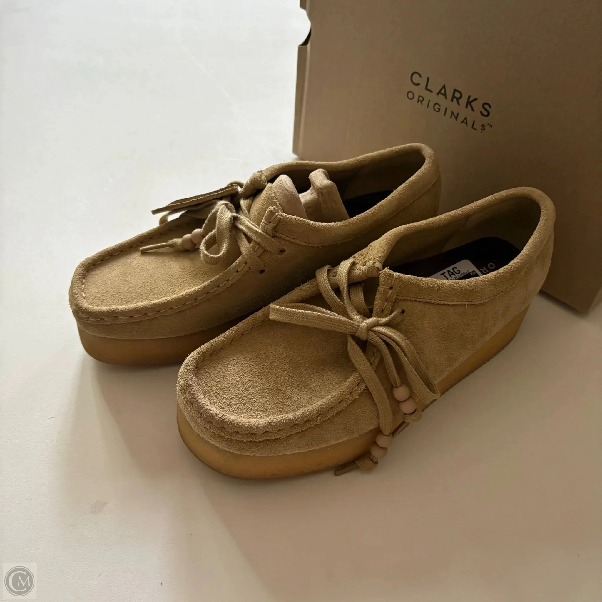 Shoes Heels Block By Clarks In Beige, Size: 7.5 Clarks leather shoes for daily wear