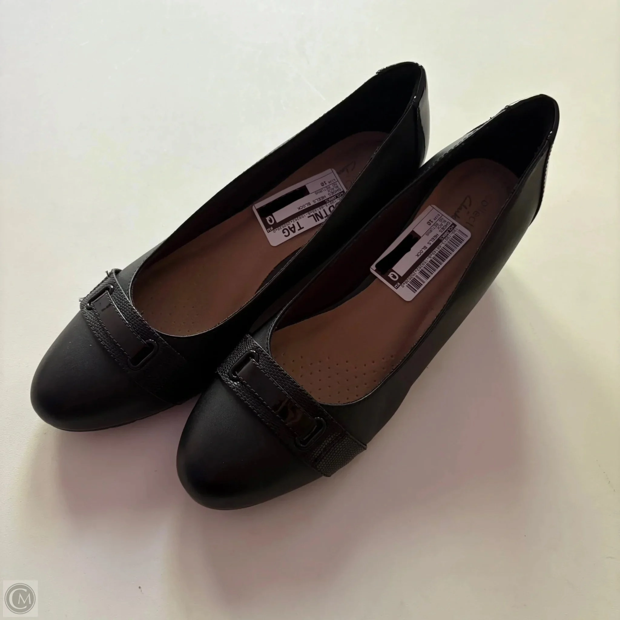 Shoes Heels Block By Clarks In Black, Size: 10 Clarks leather shoes for daily wear