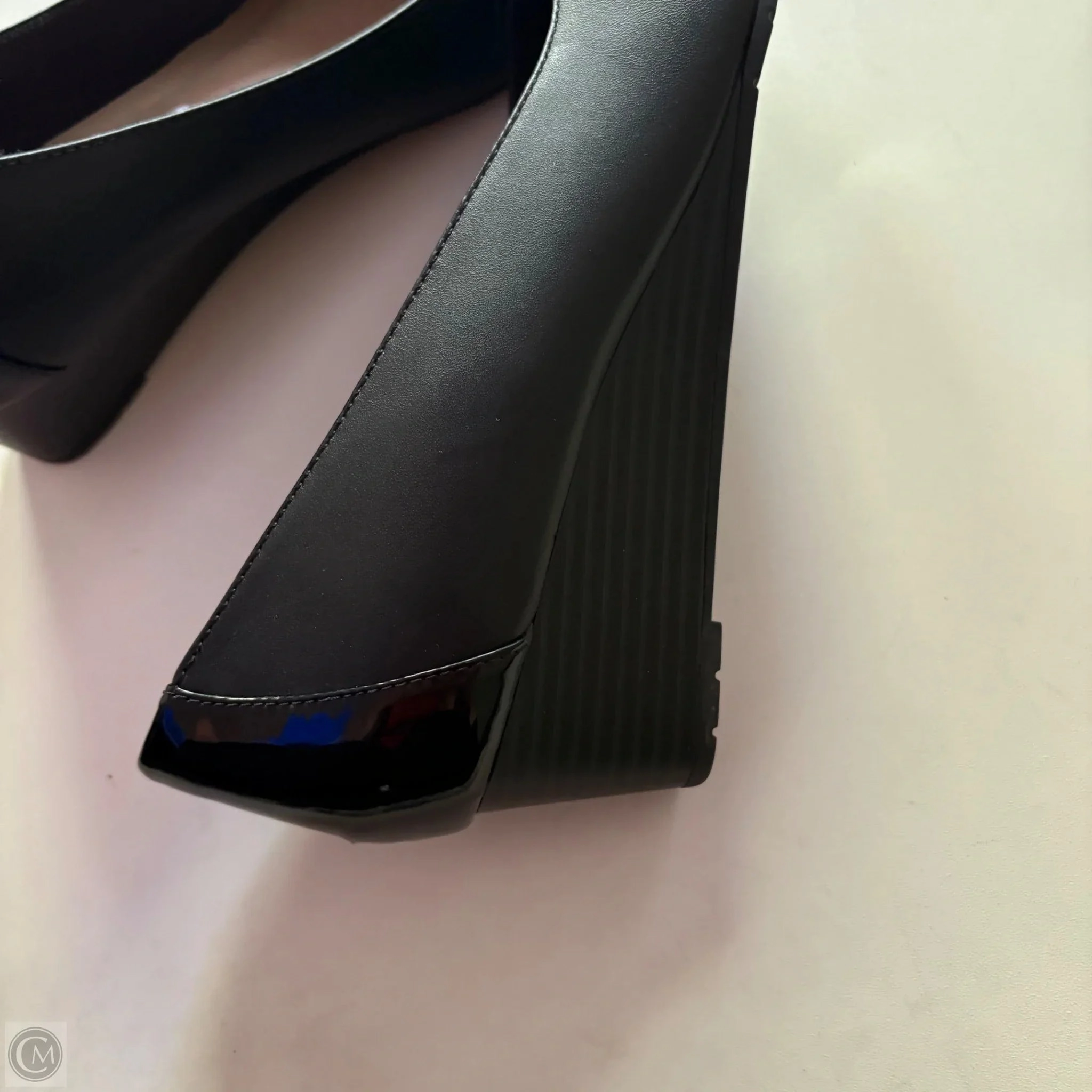 Shoes Heels Block By Clarks In Black, Size: 10 Leather Footwear