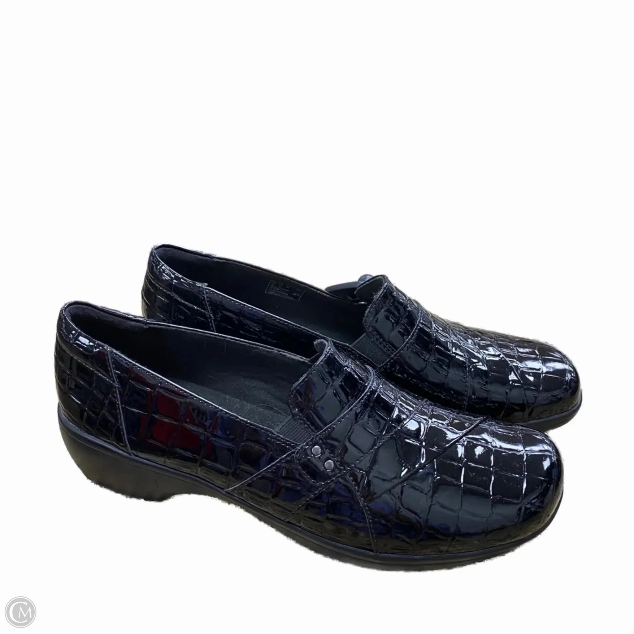 Shoes Heels Block By Clarks In Black, Size: 12 Leather Footwear