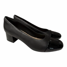 Shoes Heels Block By Clarks In Black, Size:8.5 Clarks leather shoes for daily wear