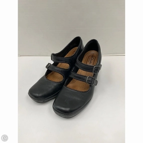 Shoes Heels Block By Clarks In Black, Size: 8 Clarks leather shoes for daily wear