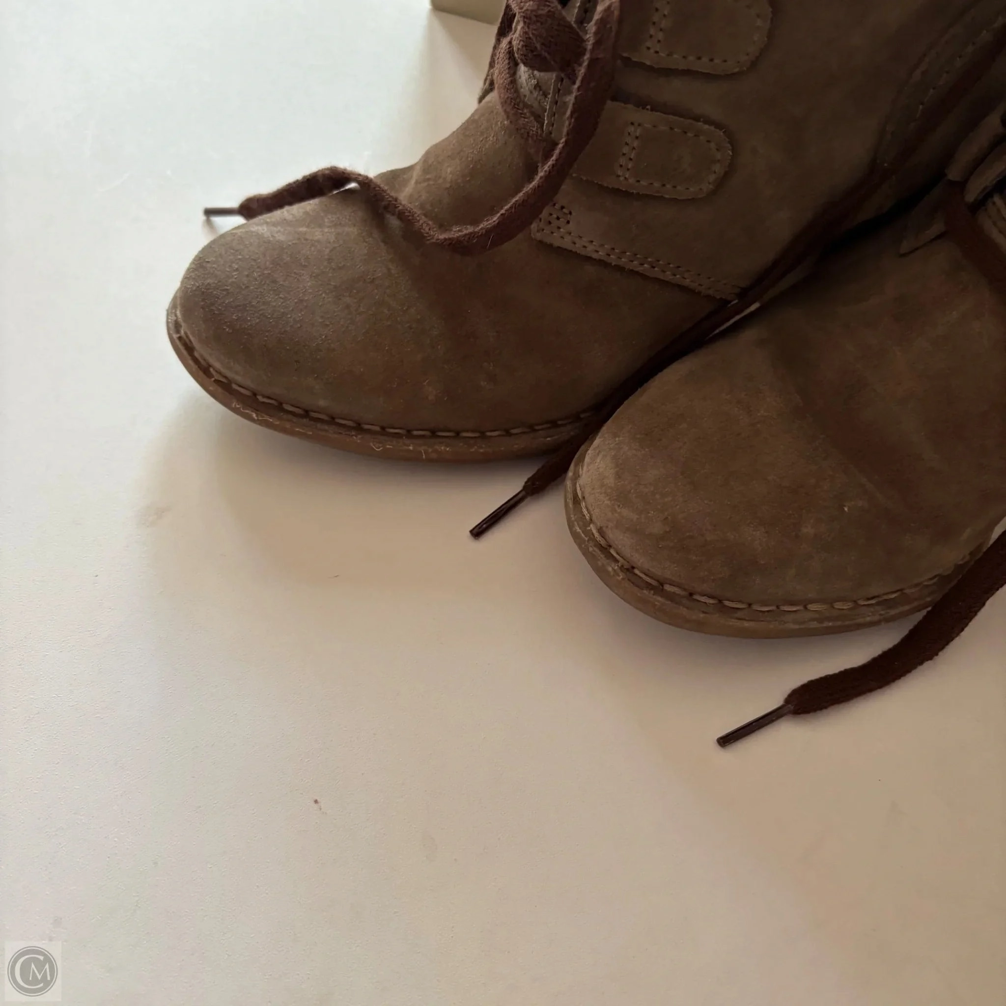 Shoes Heels Block By Clarks In Brown, Size: 7 Leather Footwear
