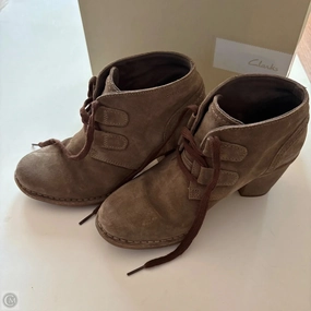 Shoes Heels Block By Clarks In Brown, Size: 7 Clarks leather shoes for daily wear