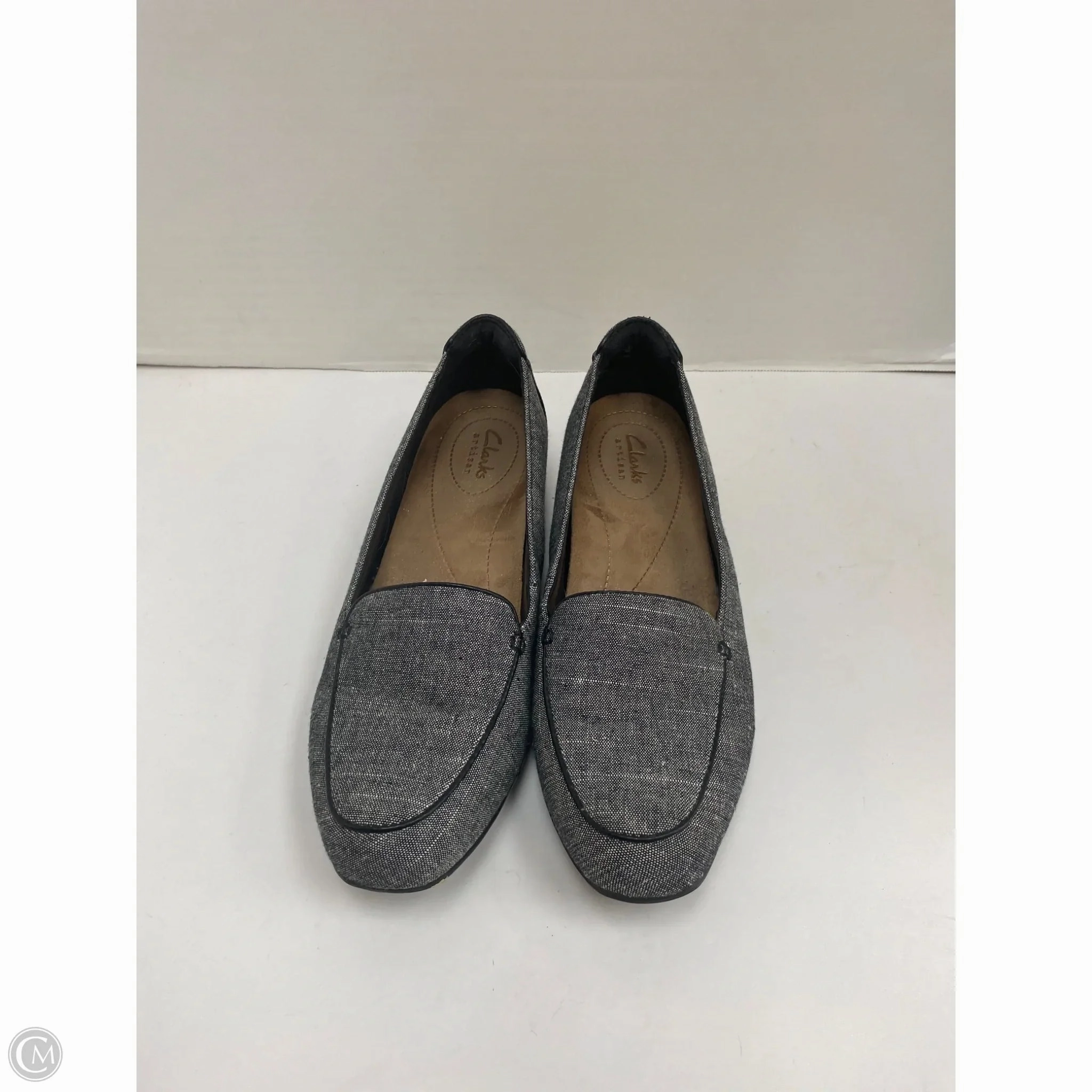 Shoes Heels Block By Clarks In Grey, Size: 7.5 Clarks leather shoes for daily wear