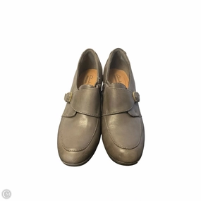 Shoes Heels Block By Clarks In Grey, Size: 9 Clarks leather shoes for daily wear