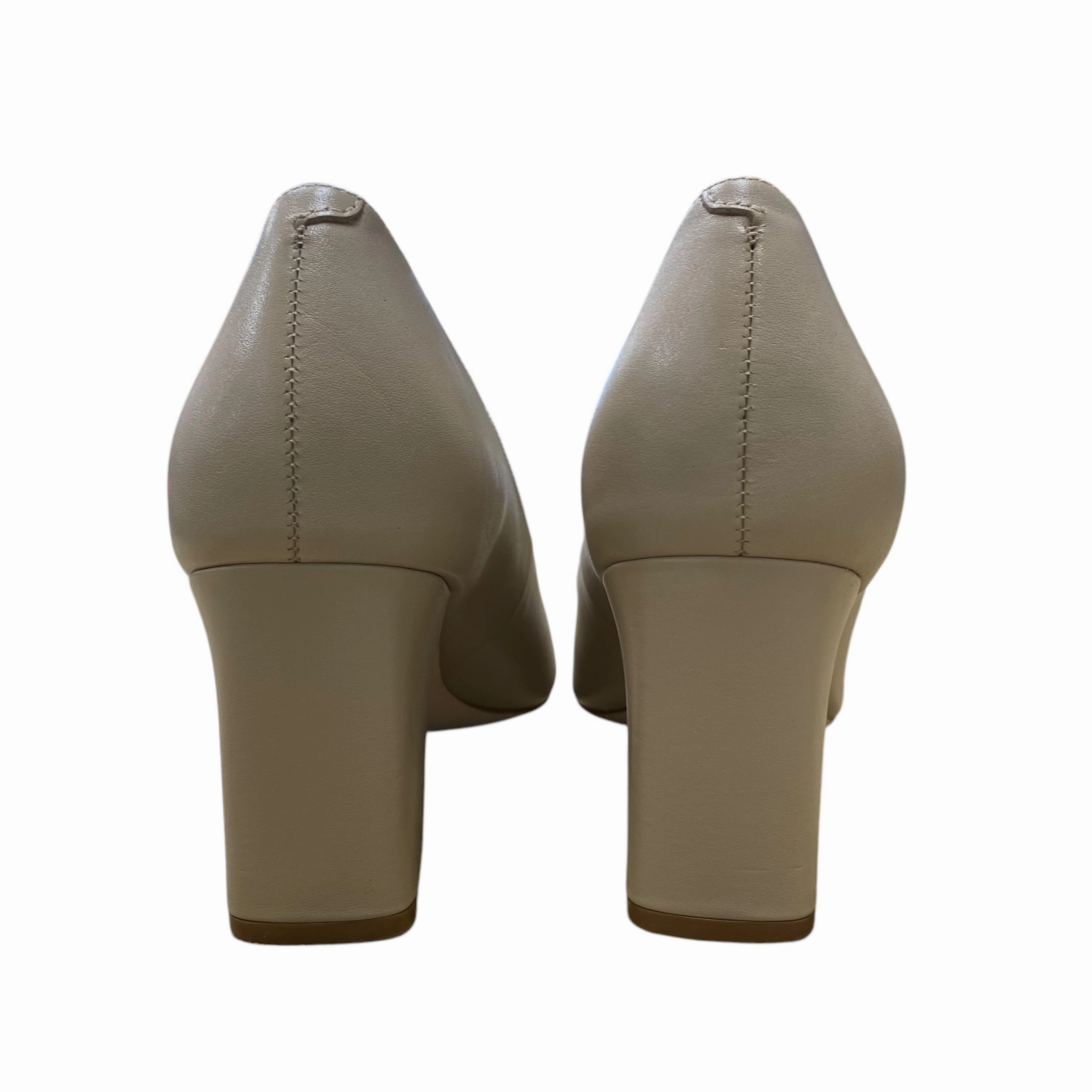 Shoes Heels Block By Marc Fisher In Beige, Size:8 Fashion Heels