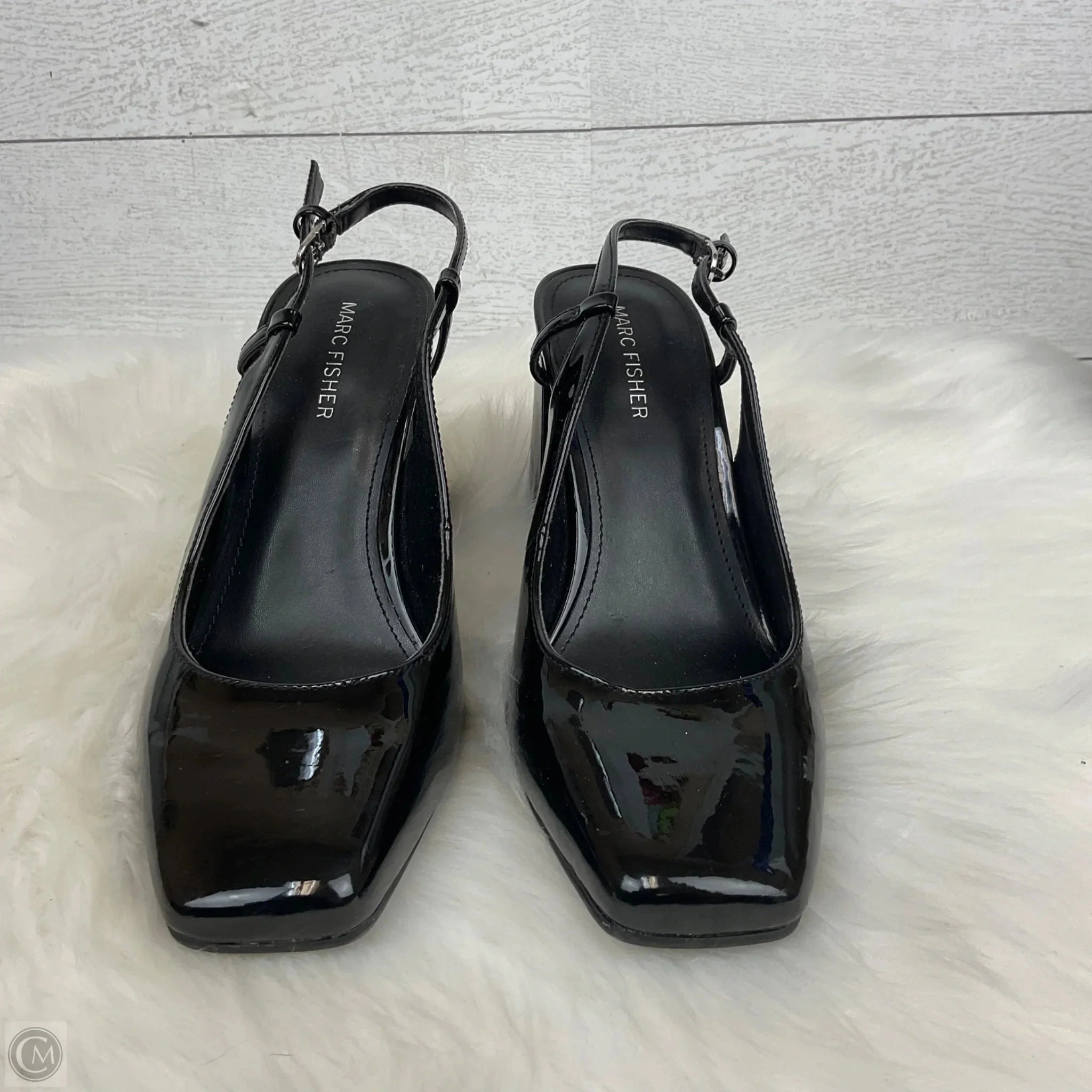 Shoes Heels Block By Marc Fisher In Black, Size: 8.5 Marc Fisher fashion shoes with block heels