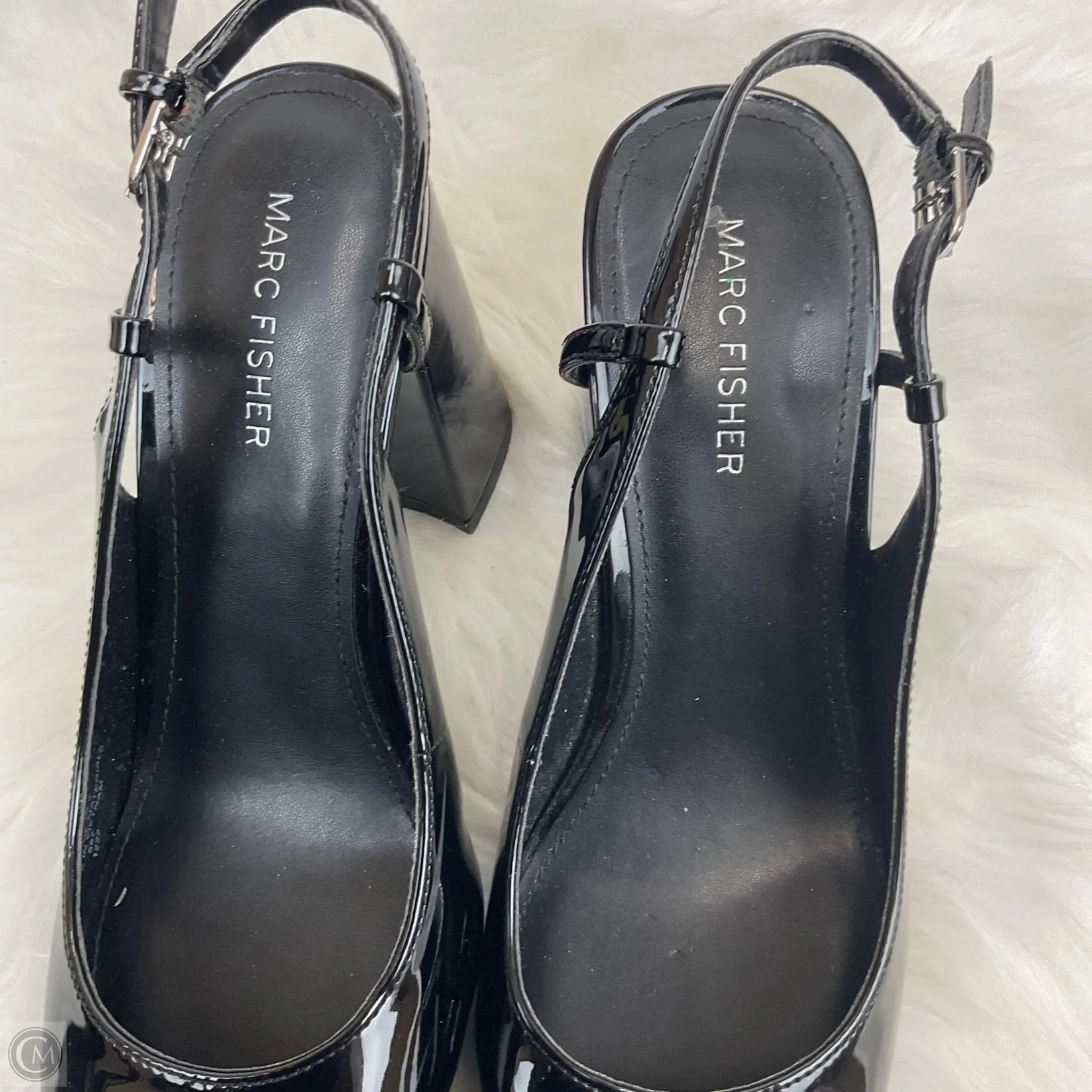 Shoes Heels Block By Marc Fisher In Black, Size: 8.5 Fashion Heels