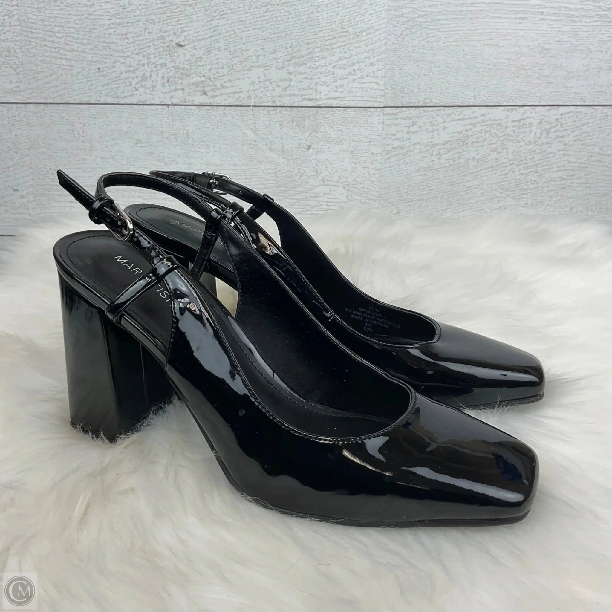 Shoes Heels Block By Marc Fisher In Black, Size: 8.5 Fashion Heels