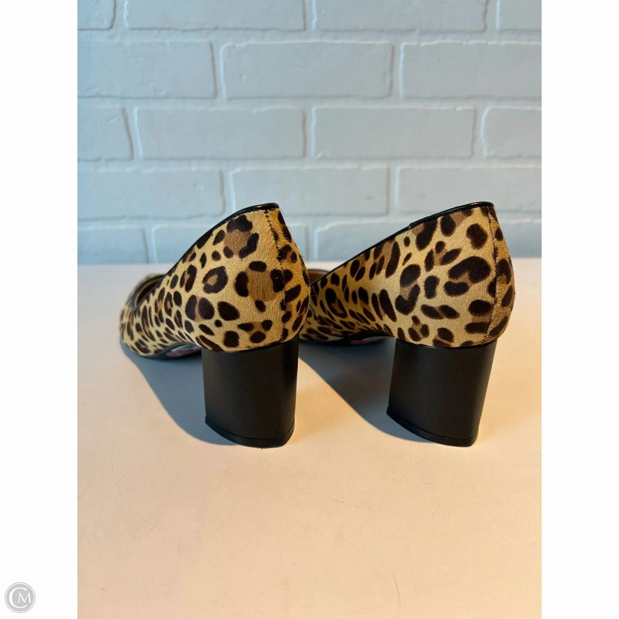Shoes Heels Block By Marc Fisher In Brown & Cream, Size: 8 Fashion Heels